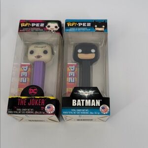 Funko Pop! PEZ The Joker Purple and Batman Black Dispensers